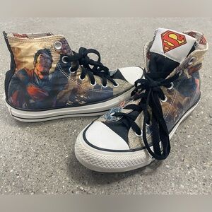 Limited Edition Superman High Top Converse Shoes
